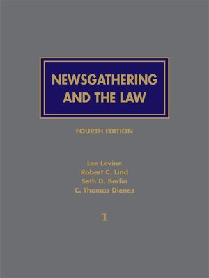 cover image of Newsgathering and the Law